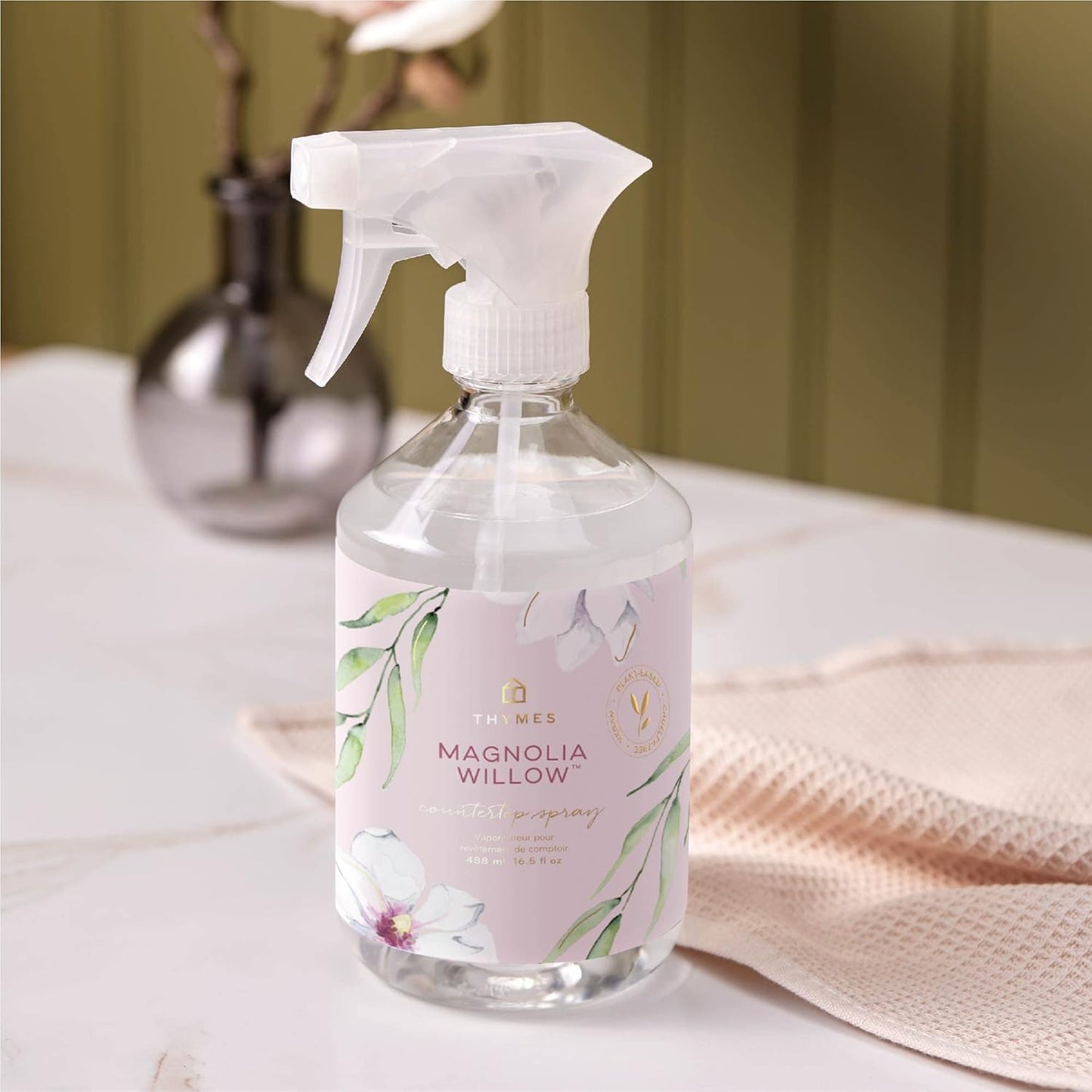 Thymes Countertop Spray - Magnolia Willow - 16.5 Fl Oz