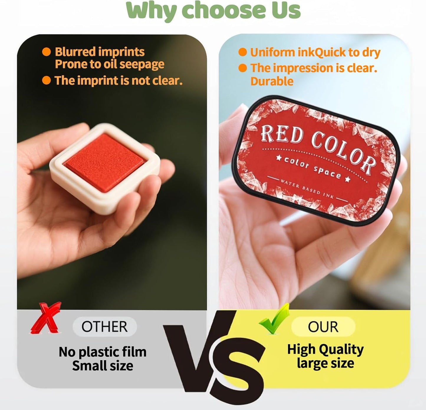 Large Finger Ink Pads for Kids Washable Craft Ink Stamp Pads,Retro12 Color DIY Clear Embossing Ink Pad for Baby Footprint Handprint,Rubber Stamps, Paper, Scrapbooking,Best Gift for Kids and Adult