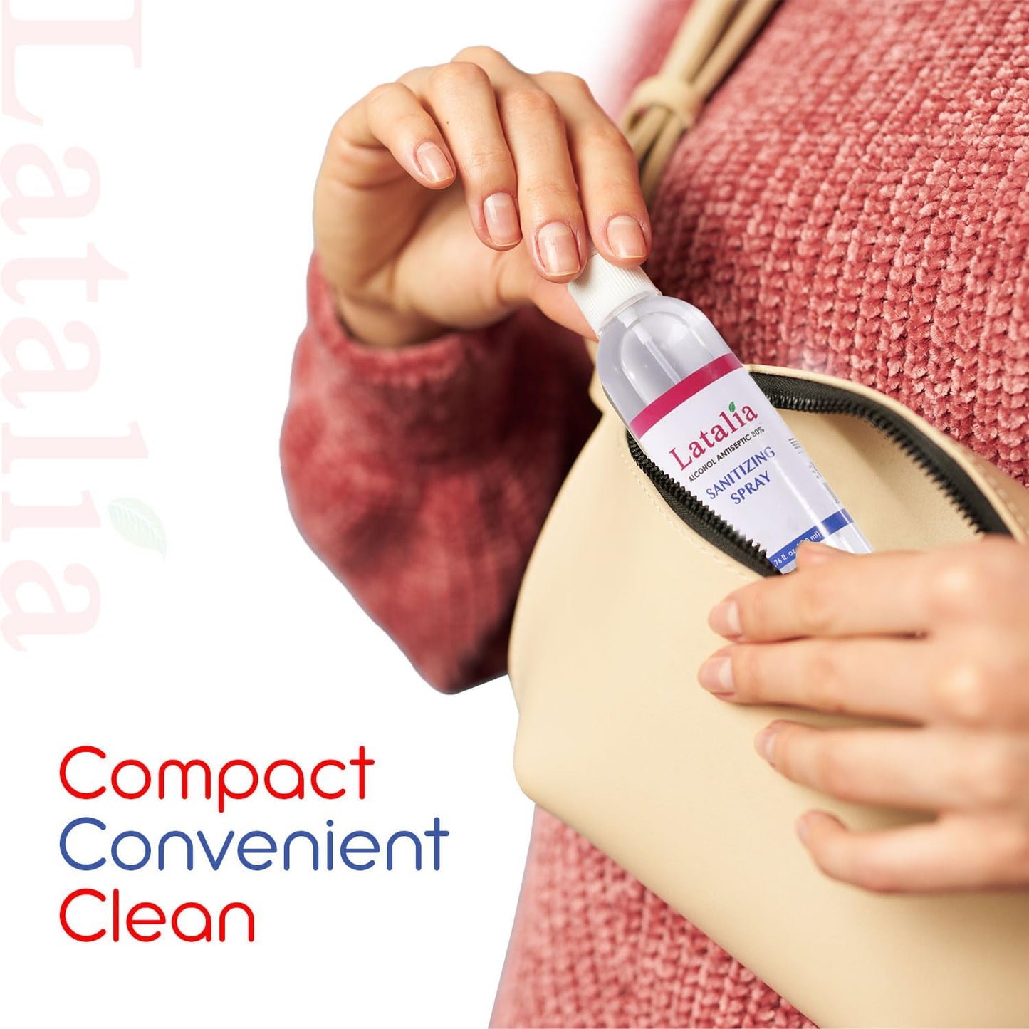 Hand Sanitizer Spray - Pack of 24 Unscented Spray Hand Sanitizer for Hands (6.67 Fl oz)