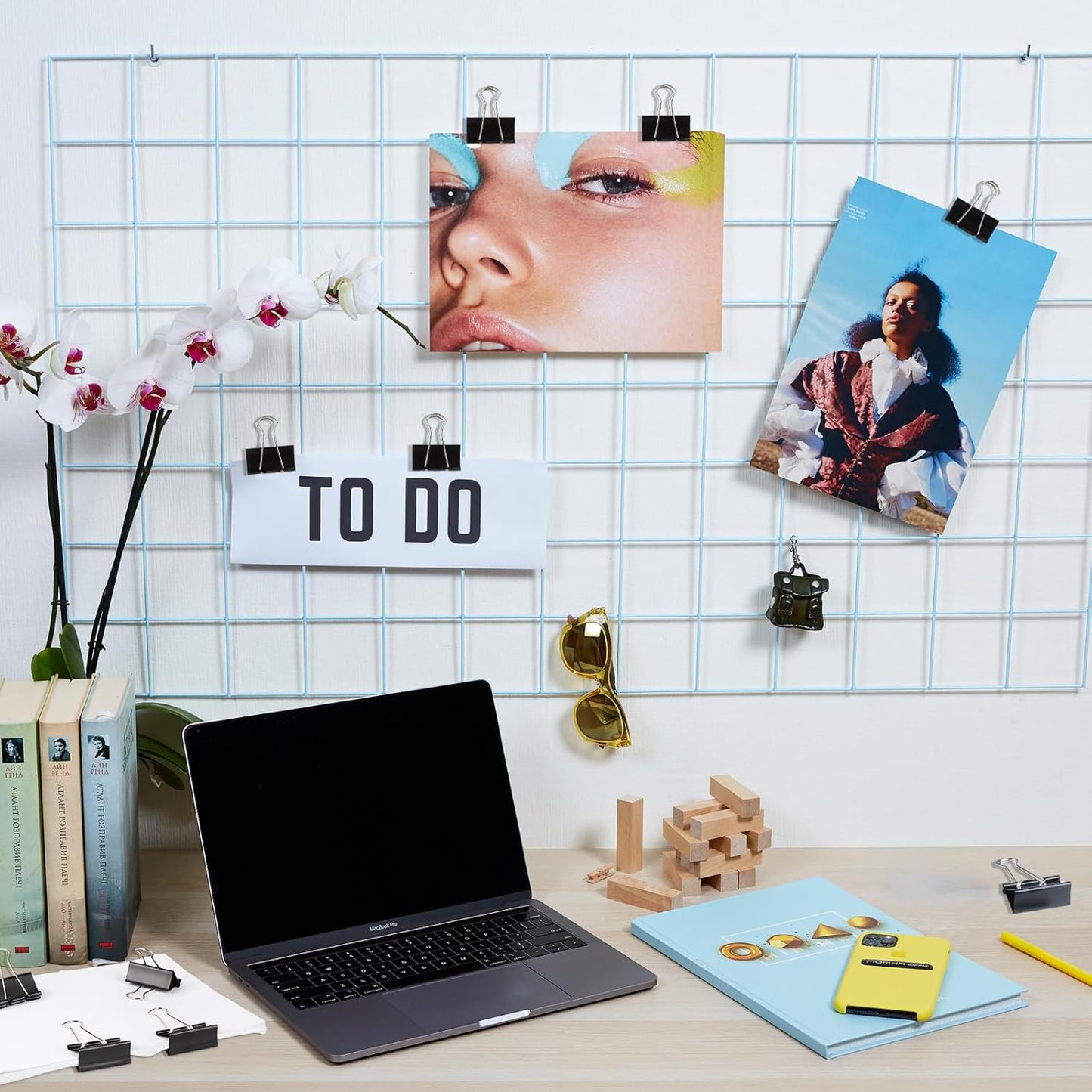 Ufmarine 72 Pcs Large Binder Clips 1.6 inch Length, Big Paper Clips for Office