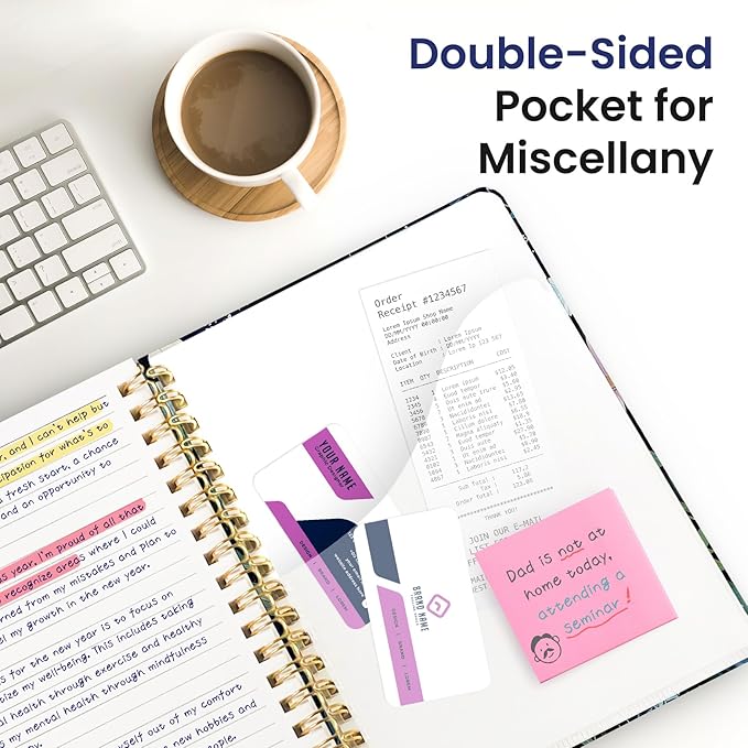 Lined Spiral Notebook Journal for Work, 300 Pages Thick B5 (7.1"x10") College Ruled Journal for Women & Writing, Hardcover Notebook for Note Taking, Perfect for Office Home School, Celestial Garden