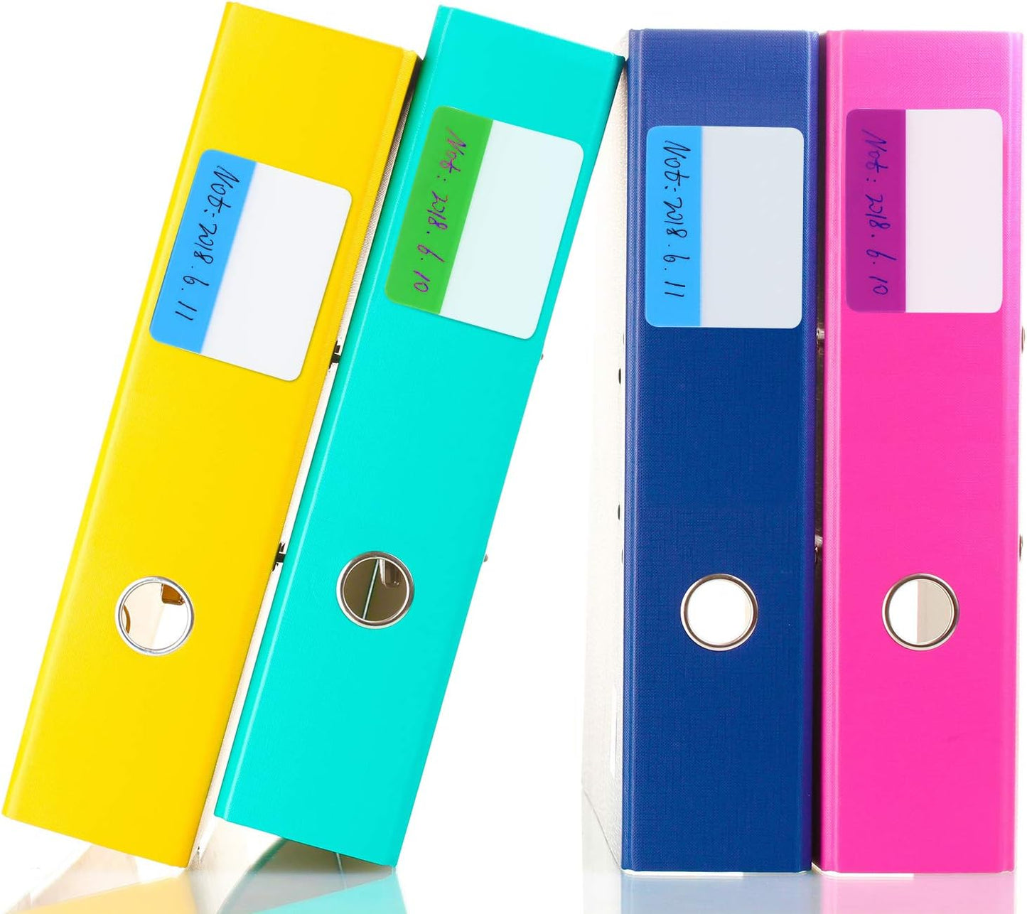 JOVITEC 400 Pieces 20 Sets Sticky Index Tabs 2 Inch Colored File Folder Tabs Flags Writable and Repositionable Labels for Pages or Book Markers, Reading Notes, Classify Files(400 Pieces,Style A)