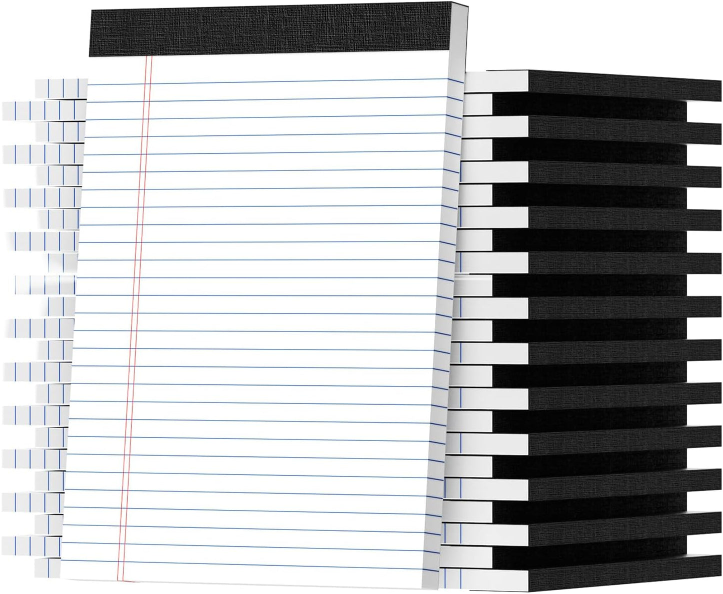 Legal Pads 8.5 X11, Narrow Ruled Notepads, 24 Pack, 50 Sheet/Pad, White Legal Pads, Tear Off Notepad, Perforated Writing Pad, Notebook Paper College Ruled, Notepads for Office Home School, Notepad