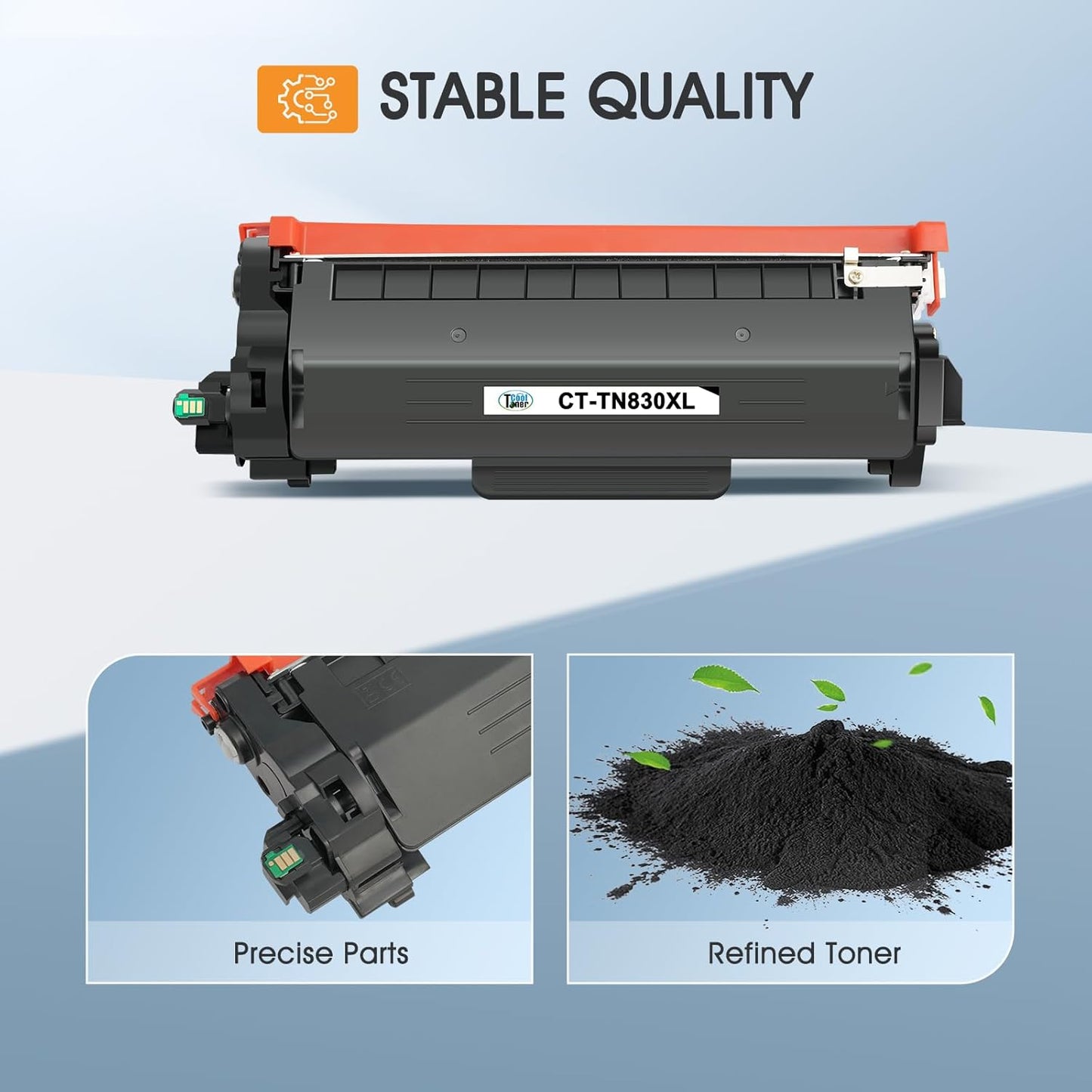 TN830 TN830XL 830XL Toner for Brother Printer DCP-L2640DW HL-L2460DW Replacement for Brother TN-830 XL/V/R TN 830 XL TN-830XL Cartridge MFC-L2820DW HL-L2405W HL-L2400D Printer High Yield 4 Pack Black