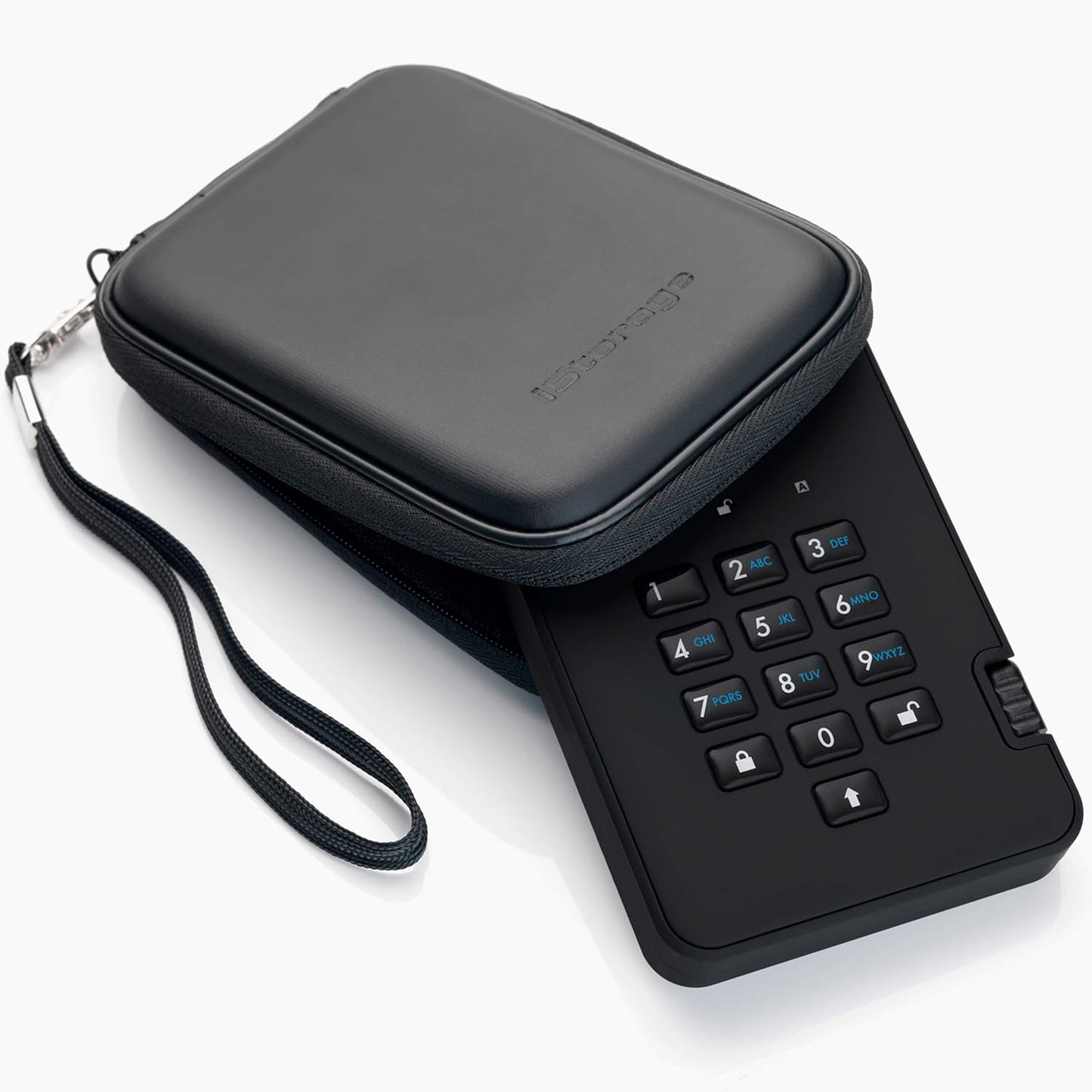 iStorage diskAshur2 HDD 1TB Black - Secure portable hard drive - Password protected - Dust & water resistant - Hardware Encryption