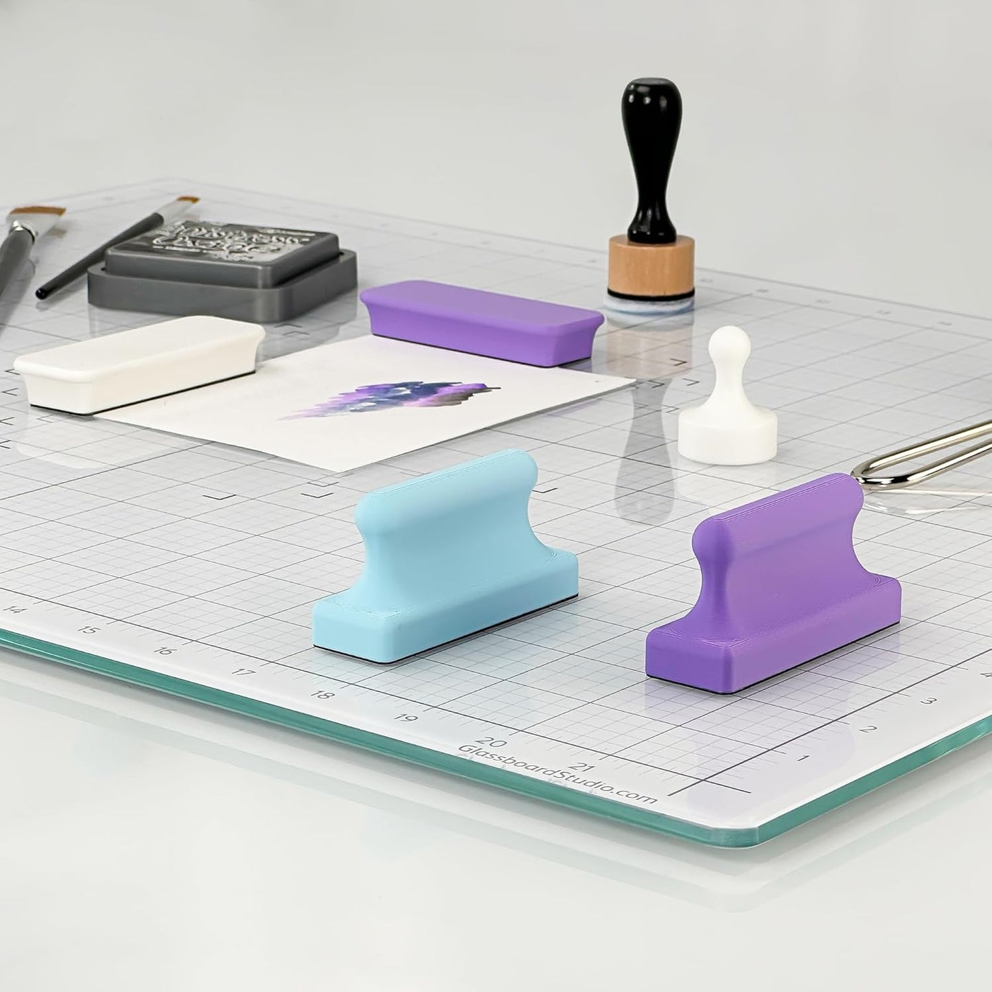 Glassboard Studio Mega Magnets - Neodymium - Heavy Duty, Colorful, Ergonomic, Ideal for Crafting, Quilting, and as Magnetic Knife Holders (12, Cherry Red Pawn)