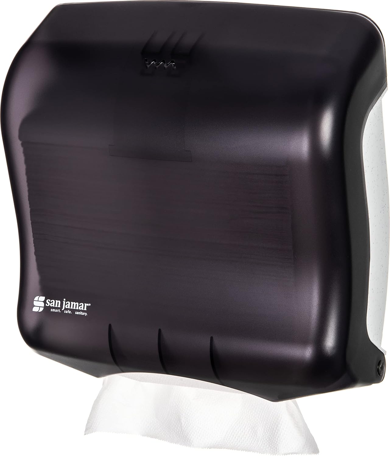 San Jamar Classic UltraFold Towel Dispenser for 400 Multifold/240 C-Fold Towels, Plastic, 11.5 x 6 Inches, Black