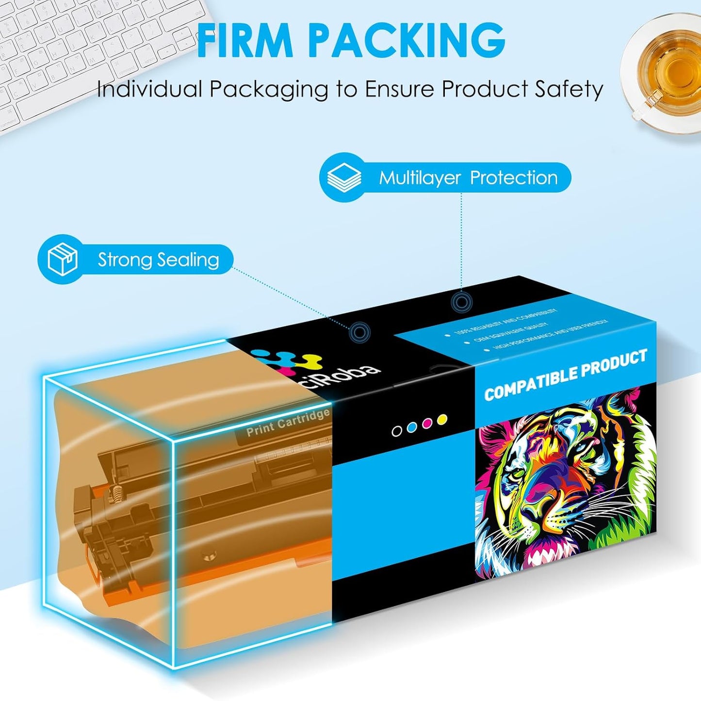 LeciRoba Compatible 30X Black High Yield Toner Cartridge Replacement for HP 30X CF230X 30A CF230A for HP Laserjet Pro M203dw M203dn M203d MFP M227fdw M227fdn M227sdn Printer (High Yield, 1-Pack)