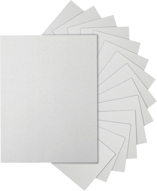 40 Sheets Grey Cardstock 8.5 x 11 Crafts Paper, 200gsm/75lb Premium Gray Card Stock Printer Paper for DIY Cards Making, Business Cards, Certificates, Wedding Invitations, School, Menus
