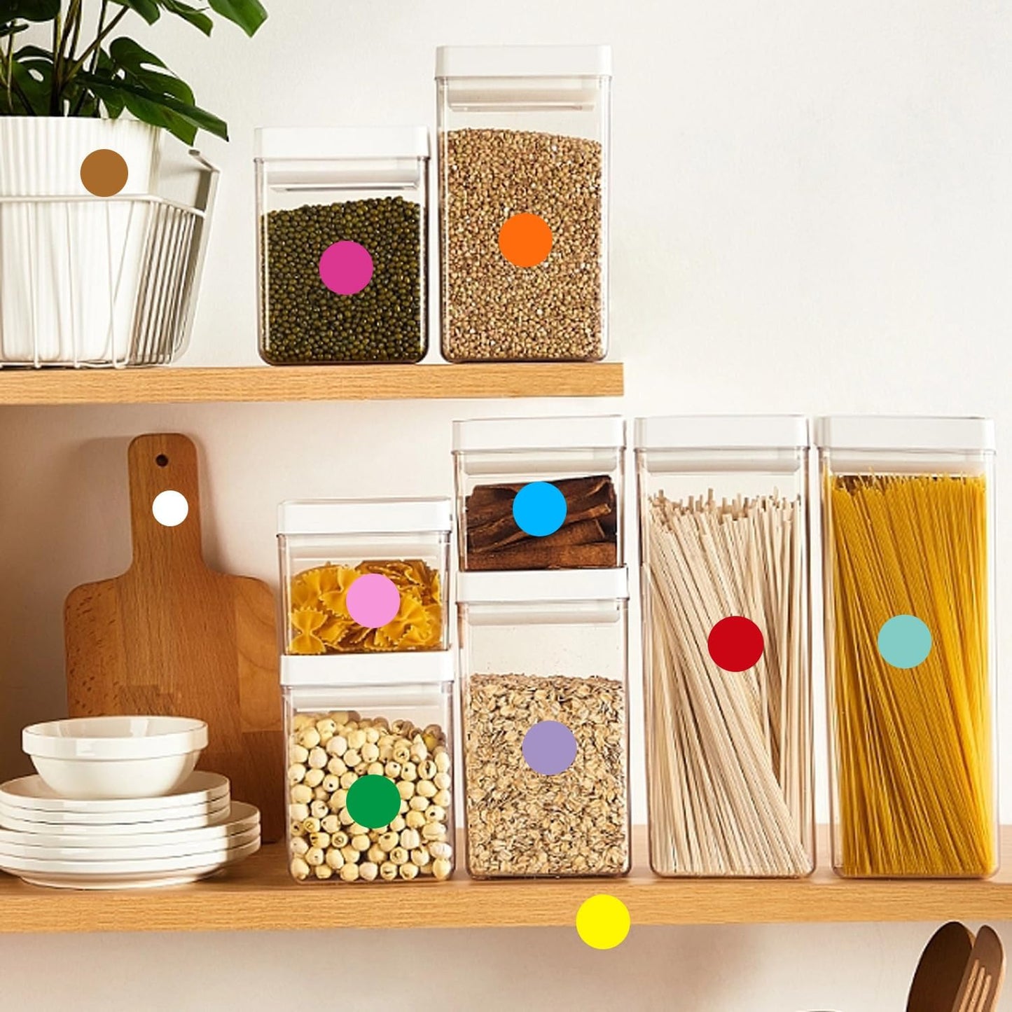 0.75 Inch Removable Color Code Dot Sticker Round Labels,Garage Sale Stickers Price Tags Label Blank Yard Sale Circle Dot Stickers(1050 Pack,Orange)