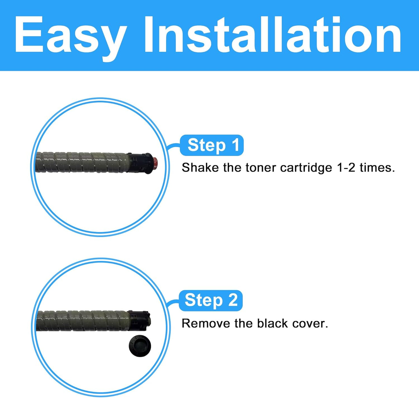 LCL Compatible Toner Cartridge Replacement for Ricoh 841852 for Ricoh MP C4503 MP C4504 MP C4504ex MP C5503 MP C5504 MP C6003 MP C6004 MP C6004ex Printer (1-Pack Cyan)