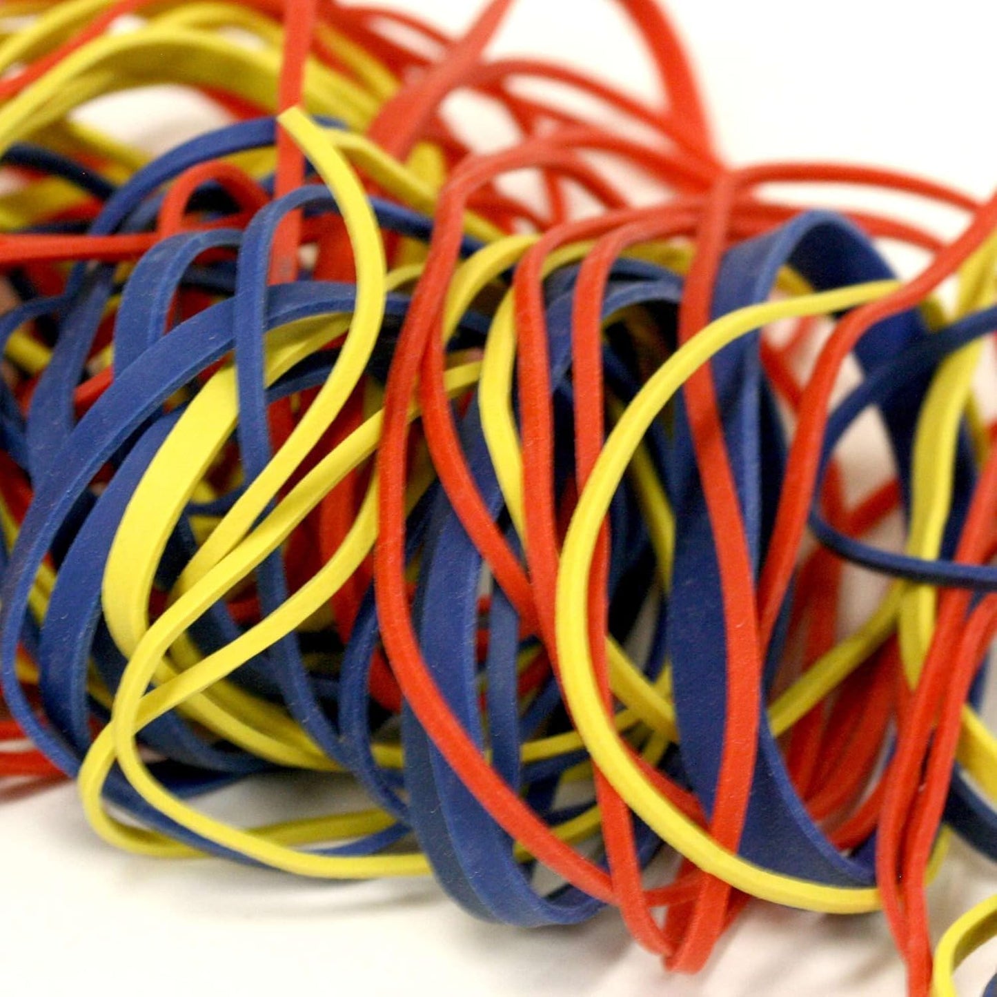 Assorted Color & Size Rubber Bands - Size #54 - Rubber Band Depot - Everyday Bands, Business Rubber Bands - 1/8 Pound Bag