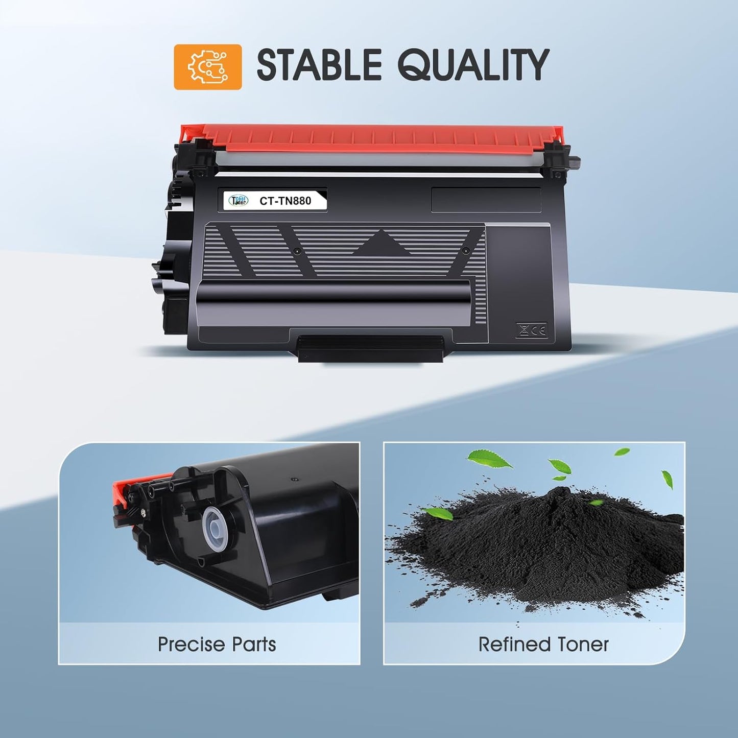 TN880 TN-880 TN 880 Toner Cartridge 2-Pack Compatible for Brother TN880 Super High Yield Black Toner Cartridge for Brother HL-L6200DW L6200DWT L6400DW L6400DWT MFC-L6700DW L6800DW L6900DW Printer