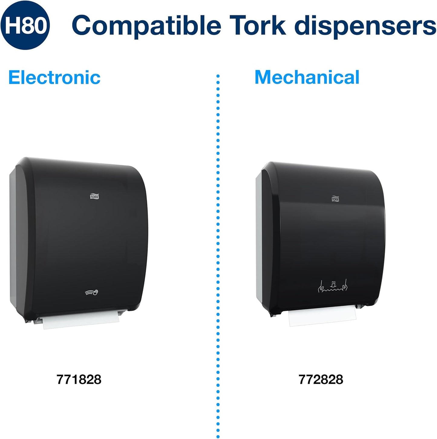 Tork Hand Towel Roll Natural H80, Universal, 100% Recycled Fiber, 6 Rolls x 800 ft, 8031300