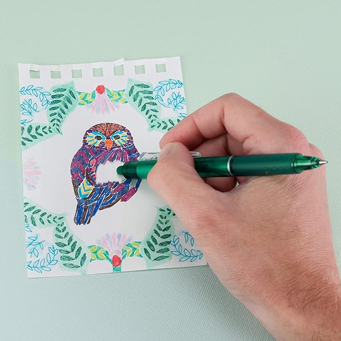 Pilot FriXion Clicker Erasable Gel Pens, Fine Point 0.7 mm Erasable Pens, Pack of 15 Assorted Colors