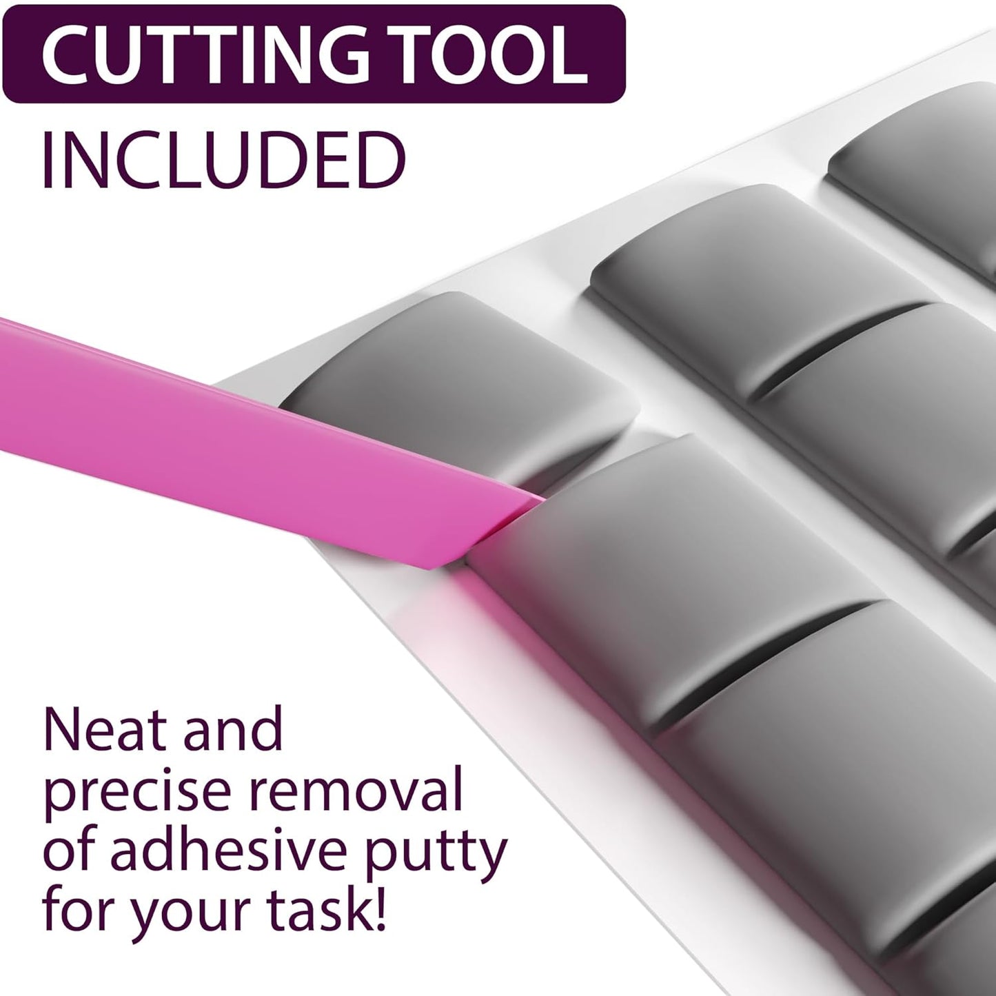 Grey Mounting Putty 480PCs - Sticky Tack Poster Putty - Removable Reusable Wall Putty for Hanging - Sticky Adhesive Putty for Poster Picture Hanging Arts & Crafts