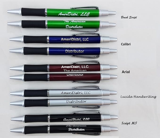 ezpencils - Personalized - Elegant Tip and Click Silver Accents on Silver Solid Color Body and Black Grip - Bullet Ballpoint Pens - 12 pkg - ** FREE PERZONALIZATION **