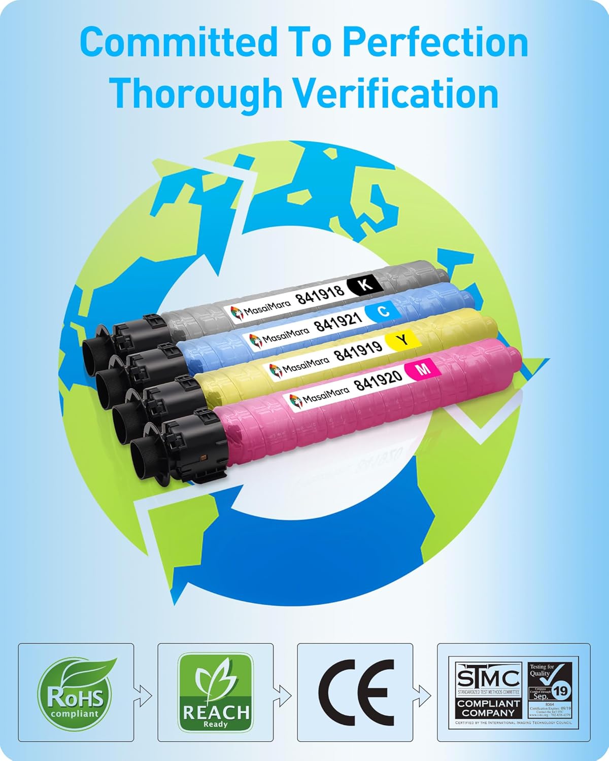 MasaiMara MP C2503 MP C2003 Compatible Toner Cartridges for Ricoh MP C2003, MP C2503, MP C2004, MP C2004ex, MP C2504, MP C2504ex MPC2003, MPC2503, MPC2004, MPC2004ex, MPC2504, MPC2504ex Printer