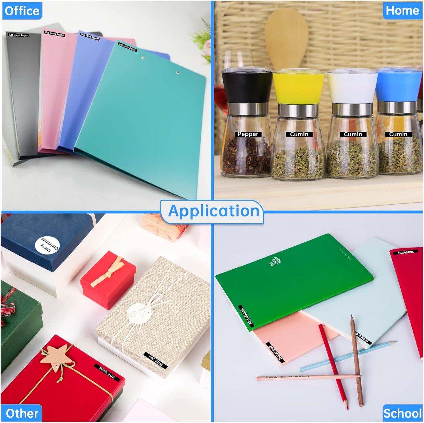 Unismar Compatible for Brother 6mm White on Black Label Maker Tape TZe-315 TZ315 TZe 6mm 0.23 Black Tape Work for PTD220 PTD200 PTD210 PTD600 PTD400 PTH100 PTH110 PT1280 PT1890, 1/4'' x 26.2', 4-Pack