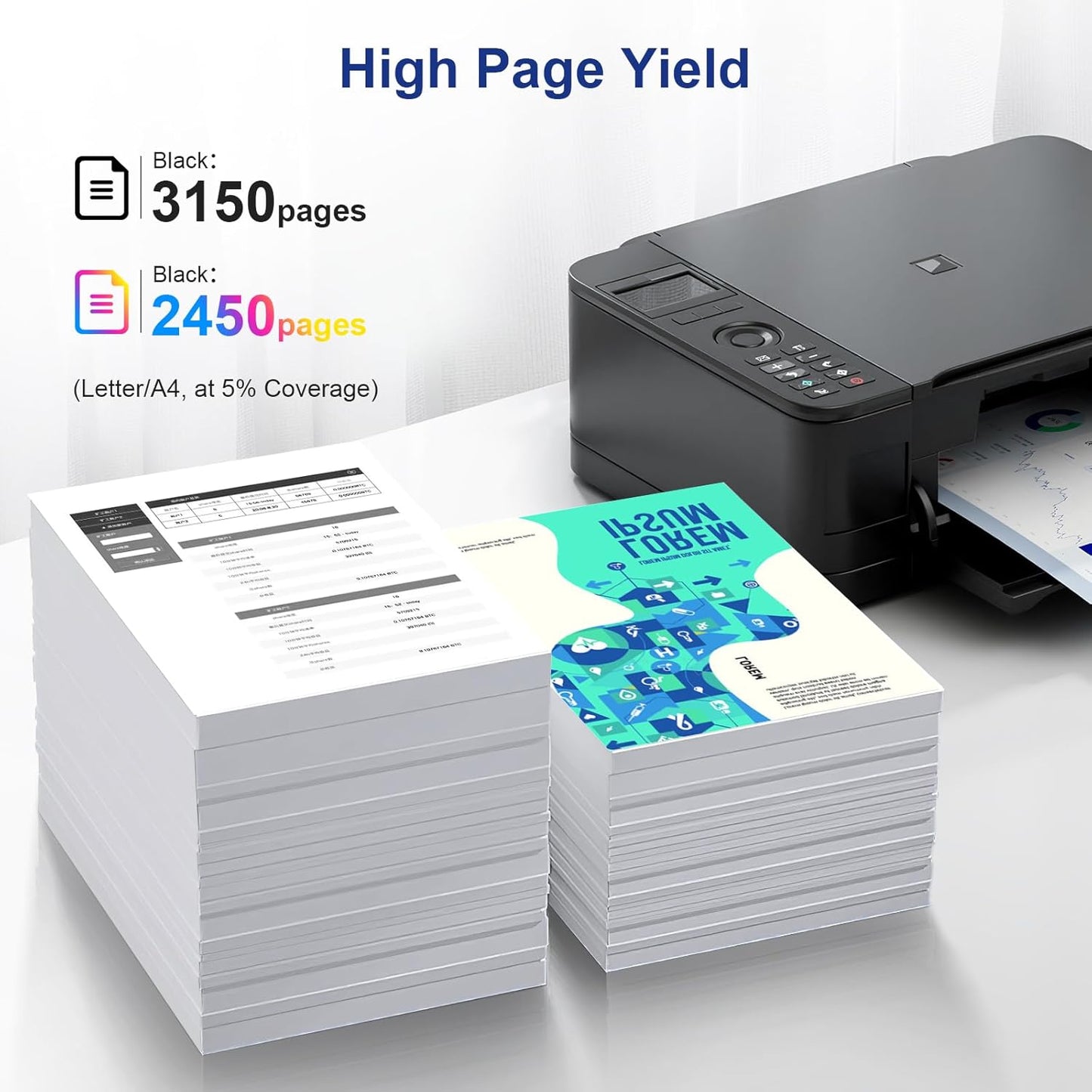 INKCLOUD 206X Toner Cartridges 4 Pack with Chip and Upgrade Device Compatible Replacement for 206X A W2110A W2110X Work with Color Pro MFP M283fdw M283cdw M283 Pro M255 M255dw High Yield Toner