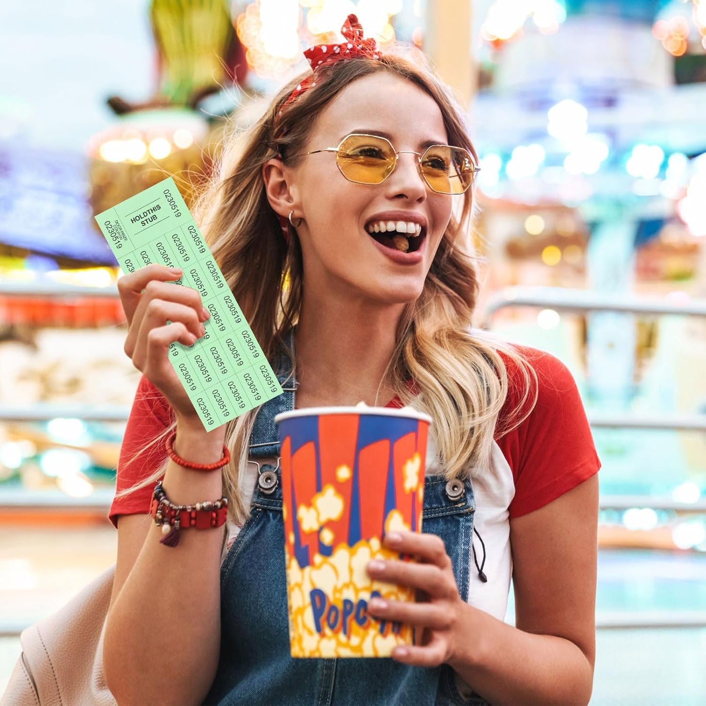 Kosiz 1000 Sheets 25 Bid Raffle Ticket Numbers - Chinese Auction Ticket Sheets for Events, Church (Light Color)