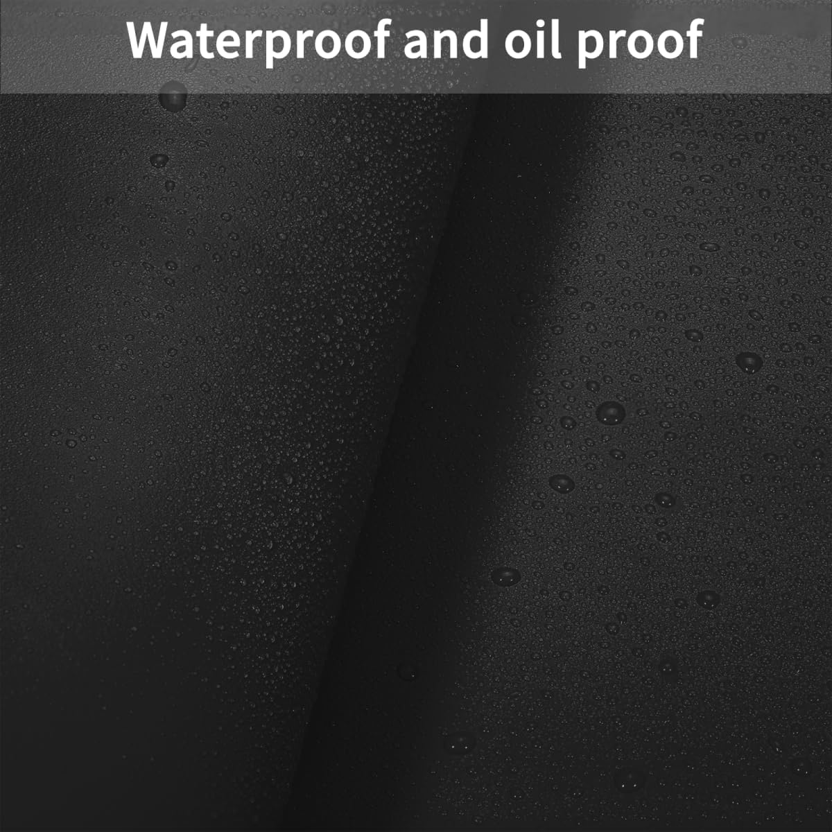 Desk Cover Protector - Used for Square Table Waterproof and Easy to Clean Good Flatness Easy to Used for Dining Table(Black+Black 44x44)