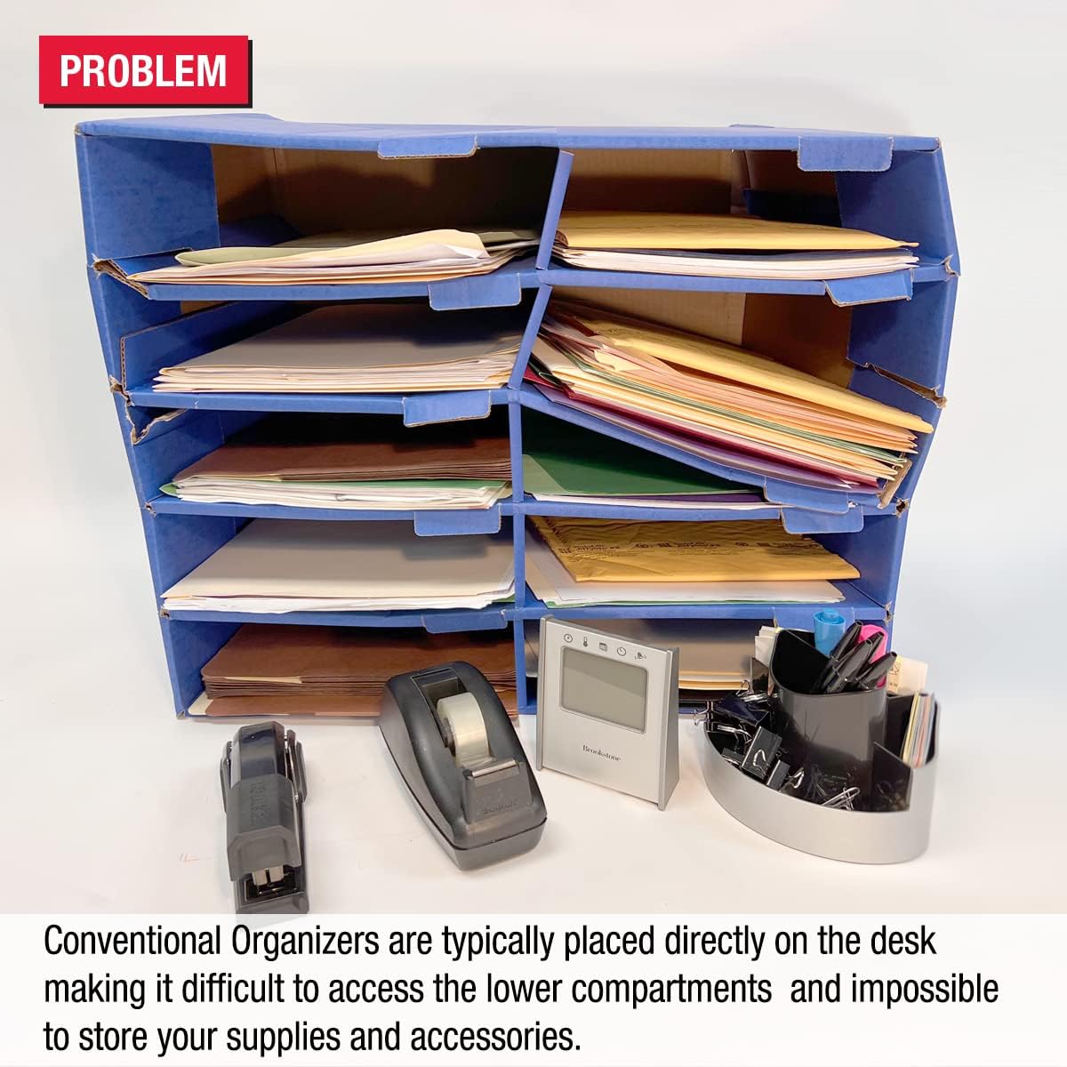 Ultimate Office TierDrop Riser Storage Base Lifts Your Sorter 5 Inches Off of The Work Surface for Easier Unobstructed Access to The Lower Compartments and Easy Access to Frequently Used Supplies…