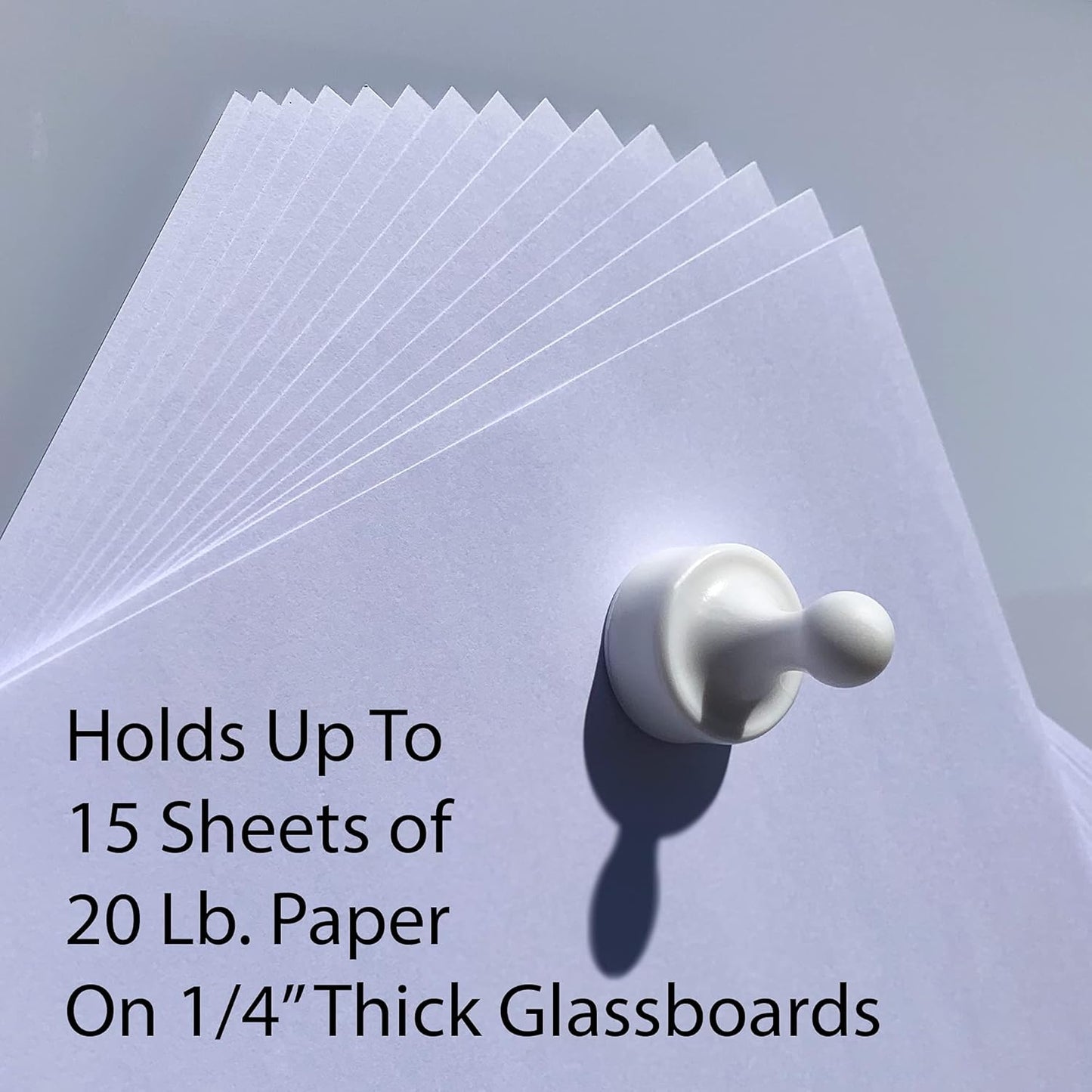 GLASSBOARD STUDIO Powerful Neodymium Magnets, Pawn-Shaped - Strong Fridge/Refrigerator and Whiteboard Magnet, Ideal for Office, Kitchen, Crafts - Rare Earth, Heavy Duty (8, Purple)