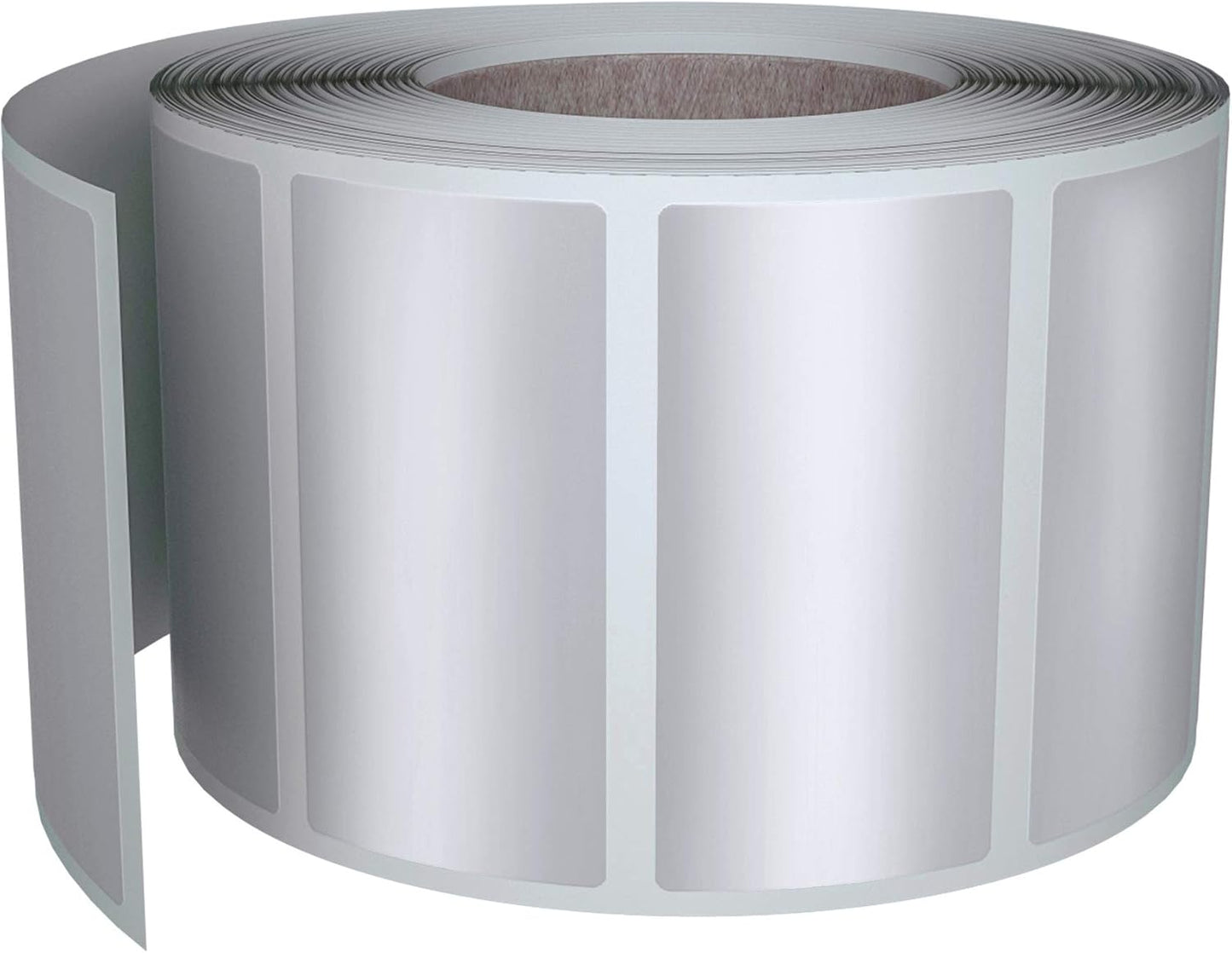 Royal Green Silver Foil Stickers Rectangle Labels Great for Tags Sticker Seals and Gift Favors 40mm x 19mm (1.57 inch x 0.75) - 500 Pack