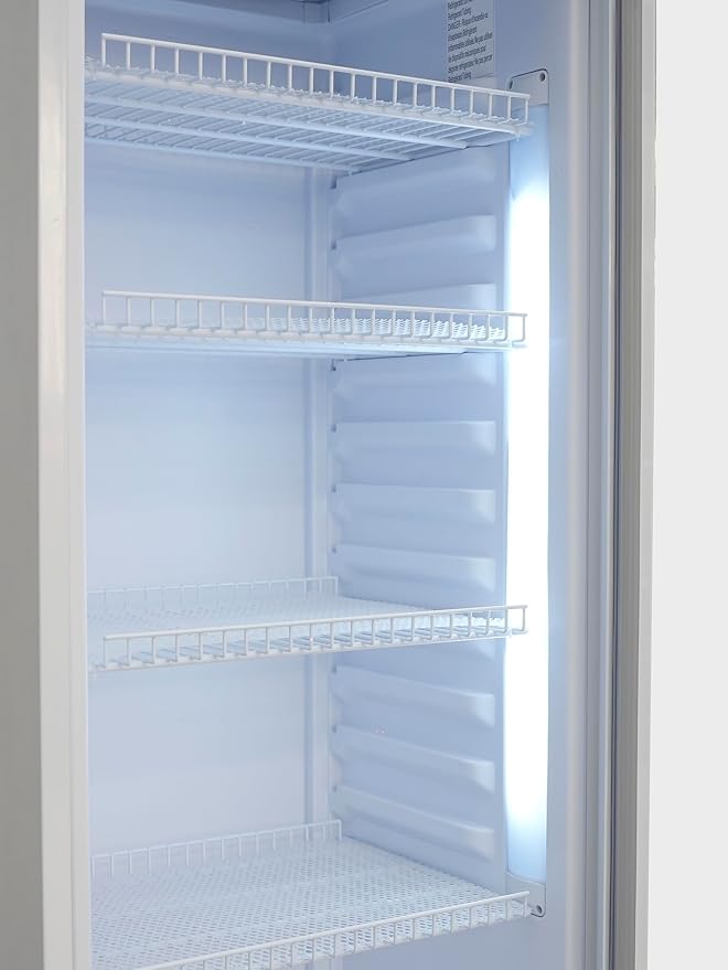 KoolMore KM-MDR-9CPWH 22 in. One-Door Commercial Merchandiser Refrigerator in White, 9 cu. ft. ETL Listed for Safety and Sanitation