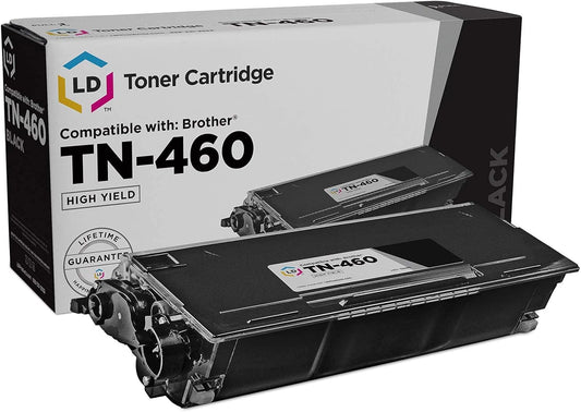 LD Compatible Toner Cartridge Replacement for Brother TN460 High Yield (Black)