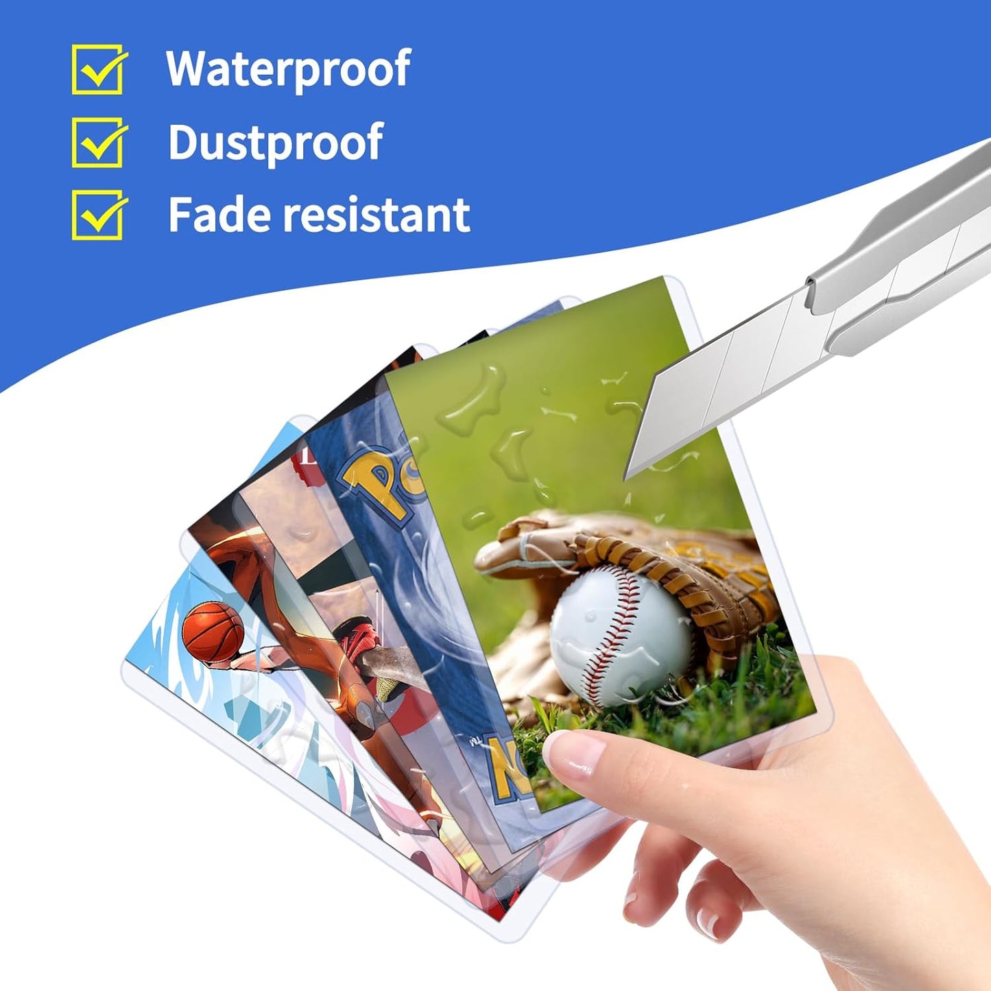 2000Pcs Clear Top Loaders for Cards (1000Pcs Hard Plastic Card Holders & 1000Pcs Card Sleeves) 3" x 4" Toploaders, Card Protector Sleeves for Baseball Cards, Standard Trading Cards