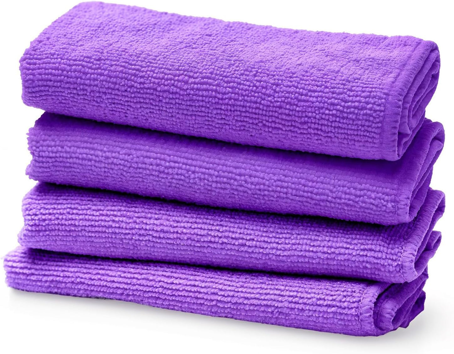 Screen Mom Screen Cleaner Purple Microfiber Cloths (4-Pack) - Microfiber Screens Cleaner Cloths, TV Cleaning Cloth for Electronic Cleaners, Laptop, Computer & Car Screens Cleaning Kit, TV Cleaners