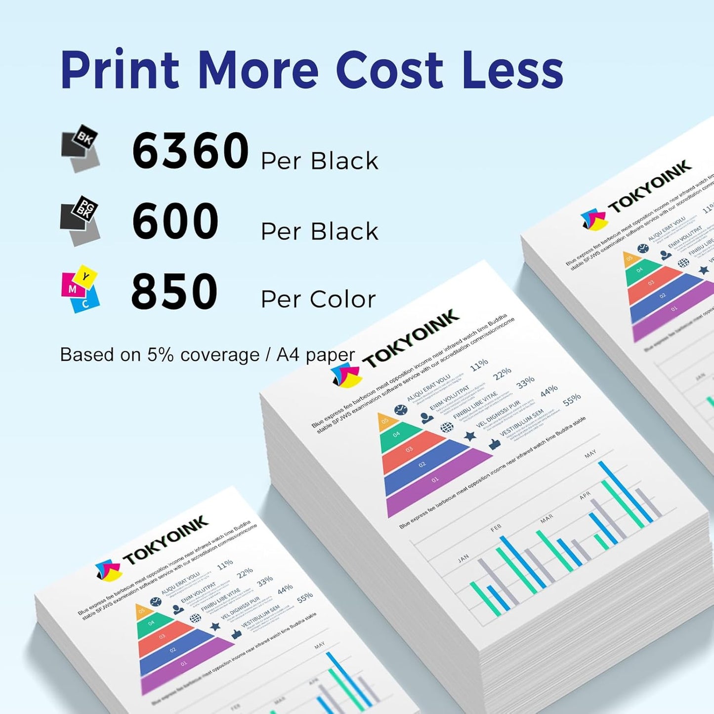 TOKYOINK Compatible Ink Cartridge Replacement for Canon PGI-280XXL CLI-281XXL PGI 280 XXL CLI 281 XXL to use with PIXMA TS8320 TS8220 TS8120 (PGBK, Black, Photo Blue, Cyan, Magenta, Yellow) 6 Pack