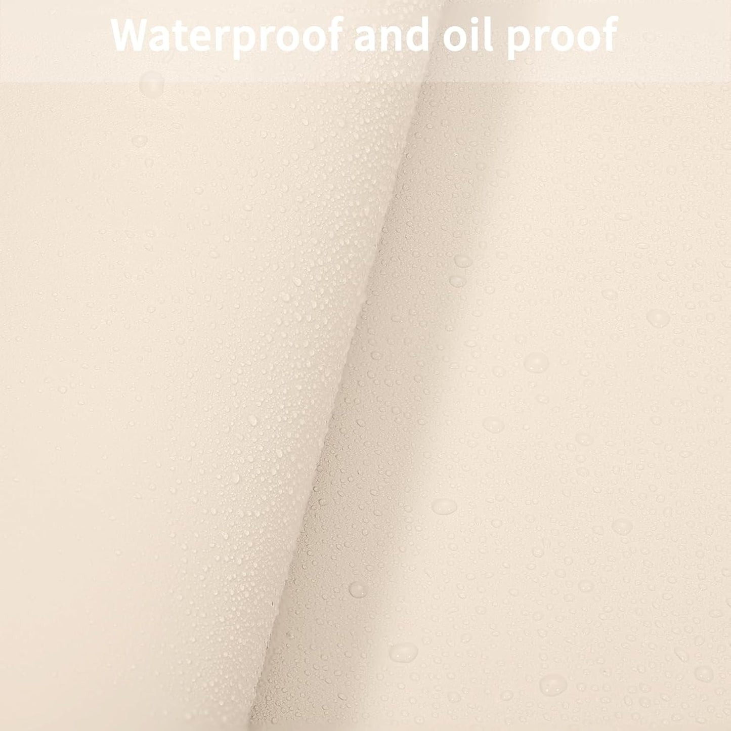 Leather Table Cover,1.8mm Thick,48x72 Inch Table Protector,Table Protector for Dining Room Table,Dining Table Cover,Table Protectors for Rectangle Tables(Off White+Light Gray,48x72)