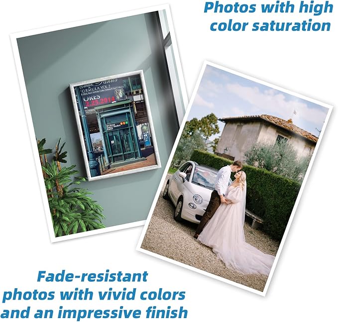 Uinkit 100 Sheets Double Sided Photo Paper 11x17 Glossy 54lb Inkjet 200gsm Obituary Bulletin Gallery Show Obituaries A3 size 11 x 17 inch for Inkjet Printer Printing