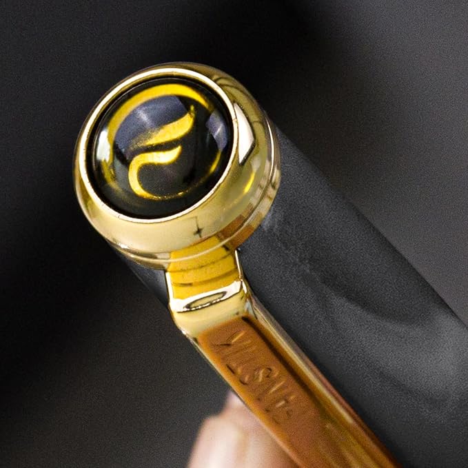 Customized Silver & Gold Luxury Rollerball pen (Made In USA) fancy gift set for women, Real 24K Gold Plating, Professional executive pen gift set for men (Lux Custom-Rollerball Silver-Gld)