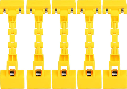5pcs Sign Clips Clip Holder Sign Holder Clip Paper Holder for Table Top Clip On Sign for Paper Holder Computer Monitor Handy Artist Supplies Holder(5pcs Yellow)