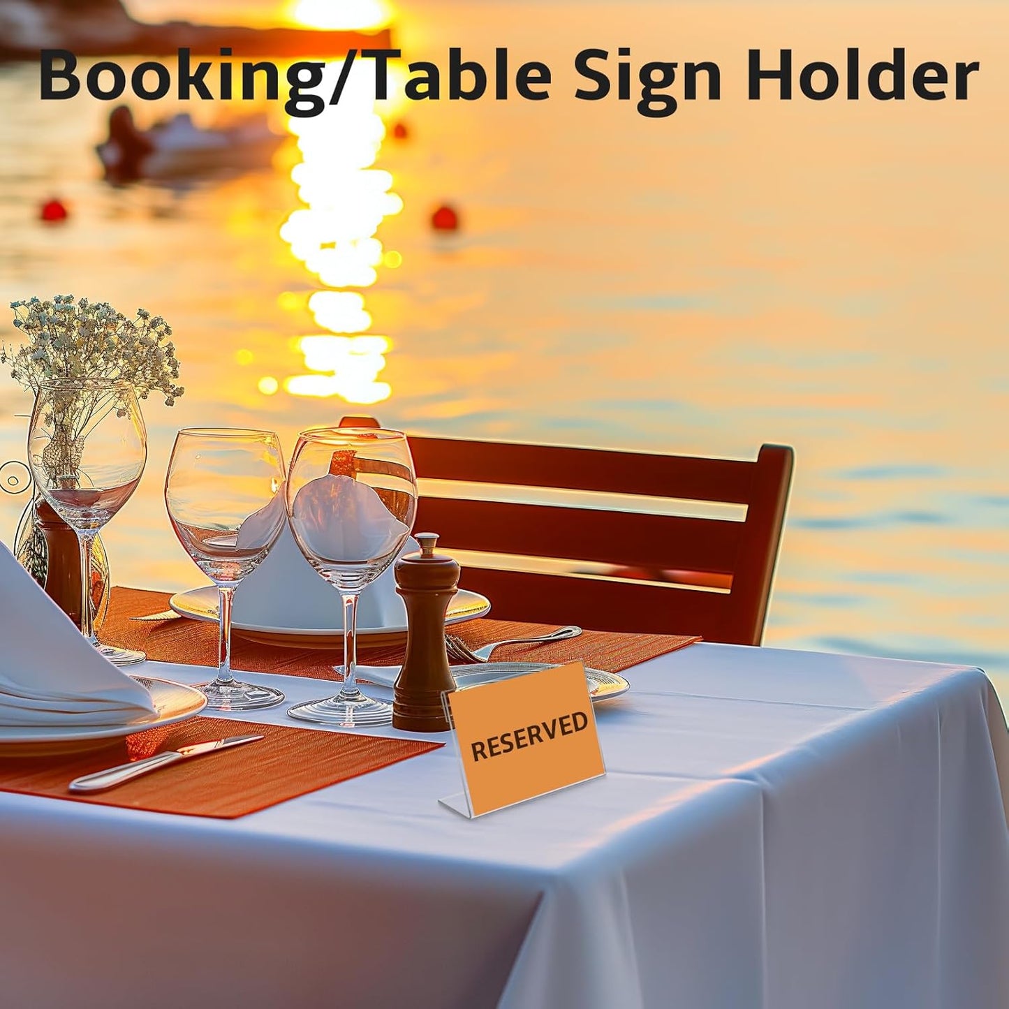 20 PCS 3.5 x 2.5 inch Small Acrylic Sign Holder, Mini Acrylic Food Signs Labels for Party Buffet, Retail Price Display Holder, Clear Plastic Counter Top Stand for Place Cards, Name Card, Wedding Signs