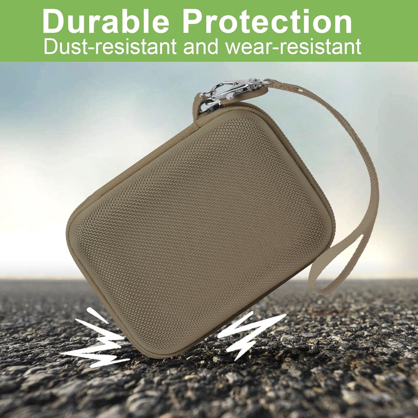 Digital Camera Case Compatible with VAHOIALD FHD 1080P/ for CAMKORY Digital Point and Shoot/for KODAK PIXPRO FZ45-BK 16MP Vlogging/for IWEUKJLO/for Nsoela, Holder for SD Card More- Brown (Box Only)