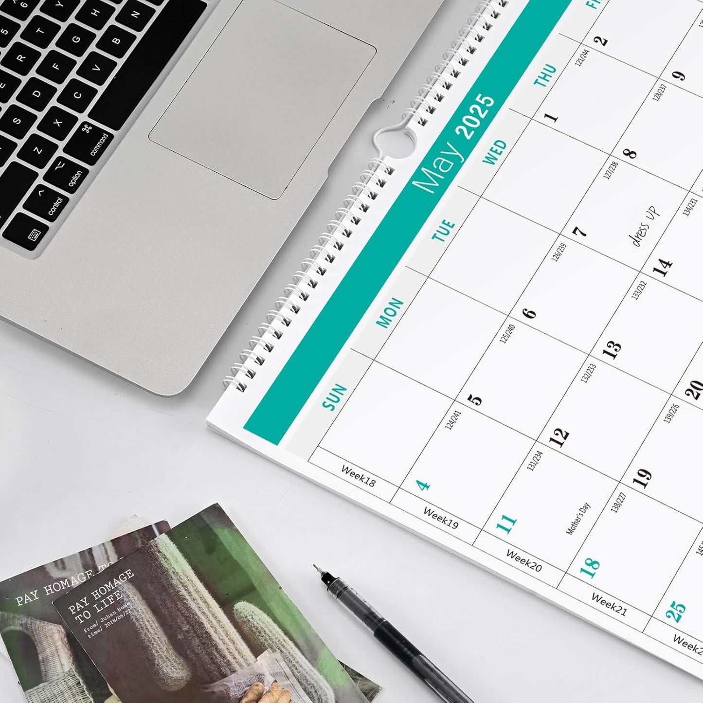 Wall Calendar -Calendar 2025-2026 from Jan. 2025 to Jun. 2026,18 Months Calendar,13.7"×11"Thick Paper with festival Dates and Ruled Blocks for Home or Office New Year and Christmas Gifts