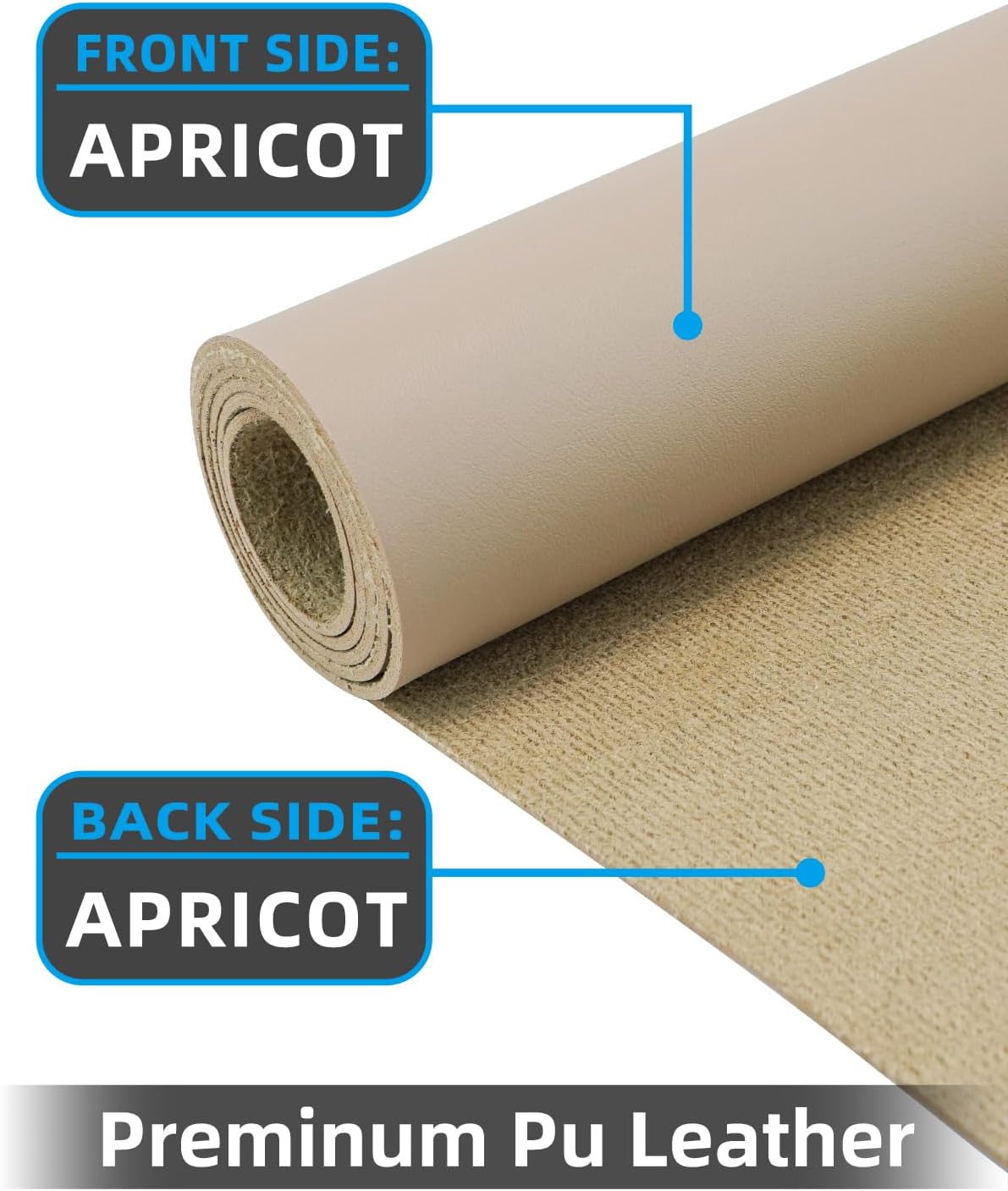 Non-Slip Desk mat,PULeather Desk Pad Protector, Office Desk Mat, Large Mouse Pad,Desk Blotter, Laptop Desk Pad, Waterproof Desk Writing Pad for Office and Home (Apricot, 35.4" x 17")