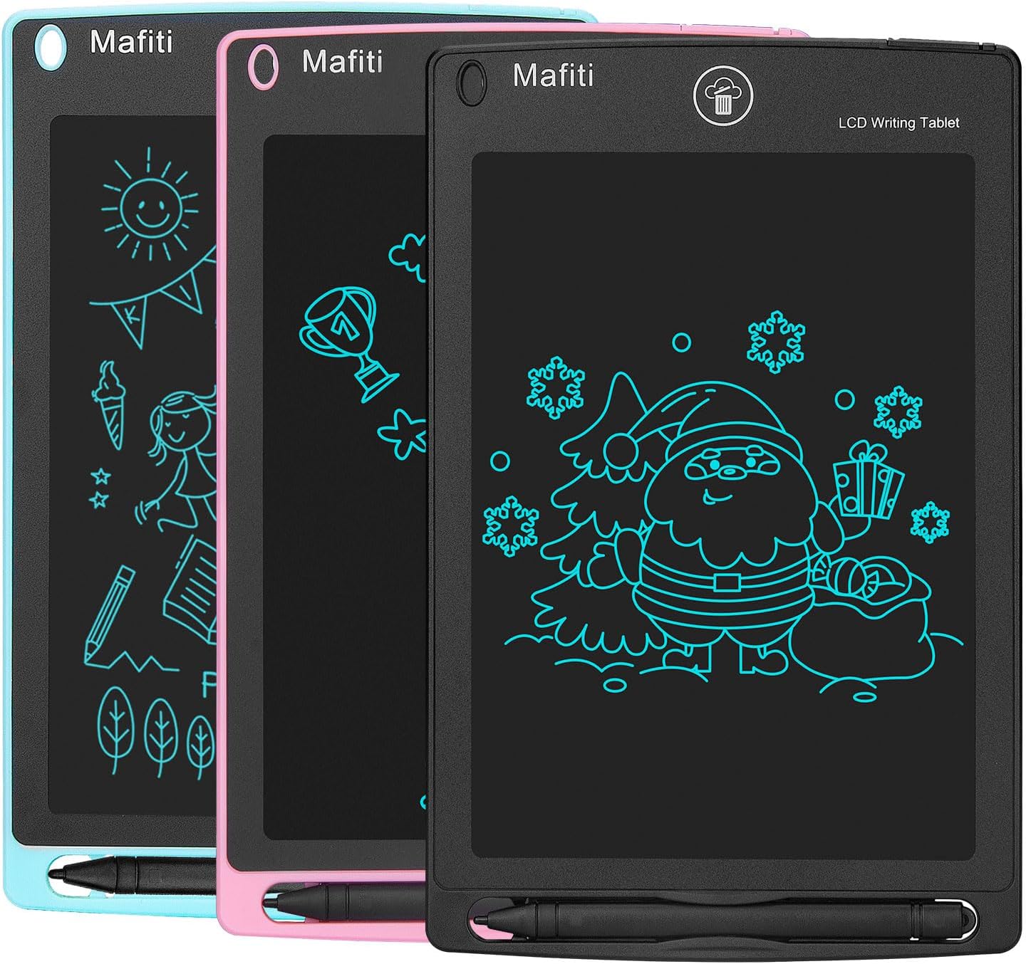 Mafiti 3 Pack LCD Writing Tablet 8.5 Inch Electronic Drawing Pads Doodle Board Travel Toys for Kids Portable Ewriter Gifts for Boys Girls 3 4 5 6 Year Old