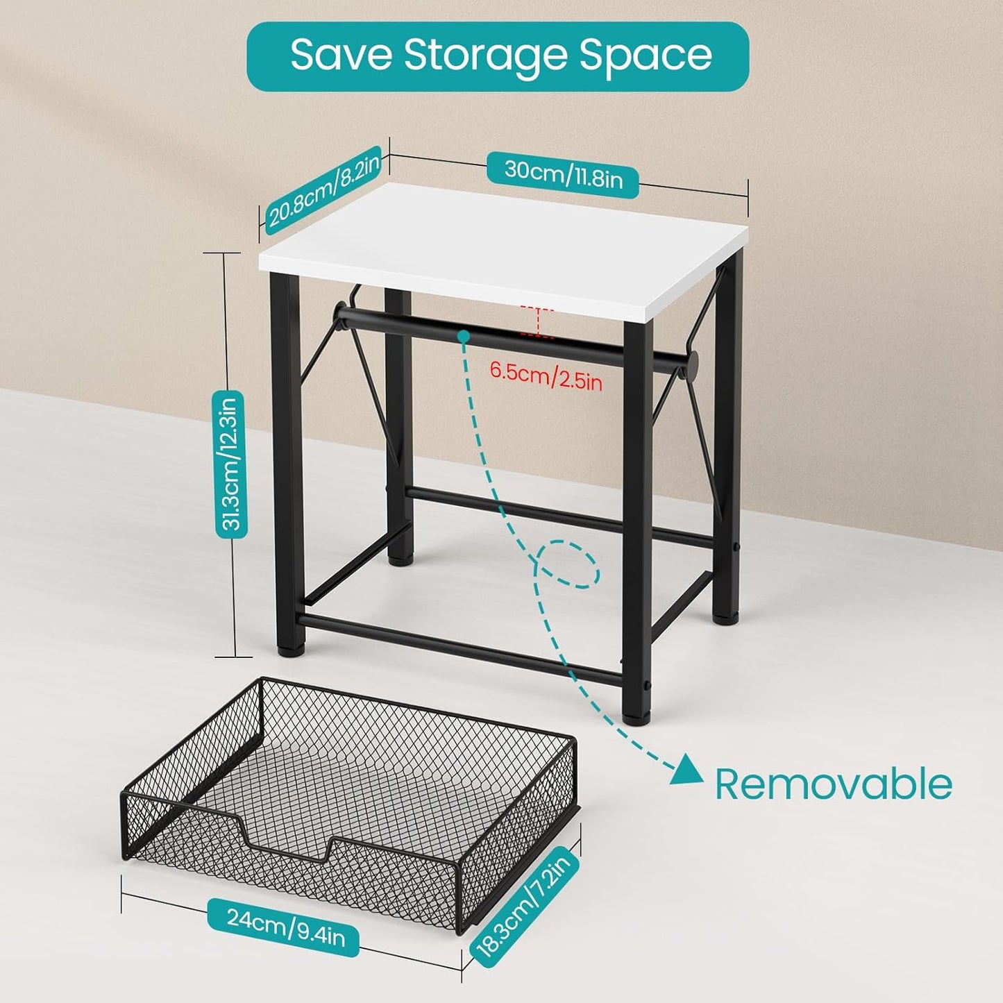 ELITEROO Label Holder for Rolls and Fanfold Labels, Wood Thermal Label Holder, Shipping Label Stand for Thermal Printer, Desktop Accessories Supplies for Home, Office, Small Business, White