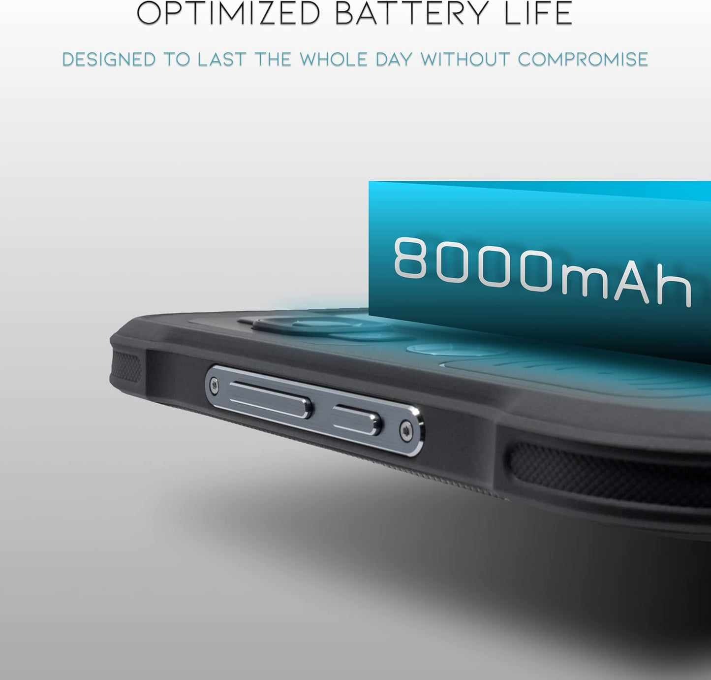 Heavy Duty Android Tablet with Integrated Barcode Scanner, 2D/1D/QR Zebra SE4710 Reader, Android 9, WiFi/GPS/Bluetooth, 8000mAH All-Day Battery (Tablet + Charging Cradle)