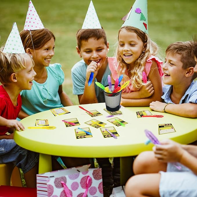 10 Pcs Invisible Ink Pens with UV Led dark light, Word Search & Maze Activities Cards and Bags Included, End of School Year Gift, Fun for Kids' Birthday, Halloween, Christmas, Goodie bag stuffers