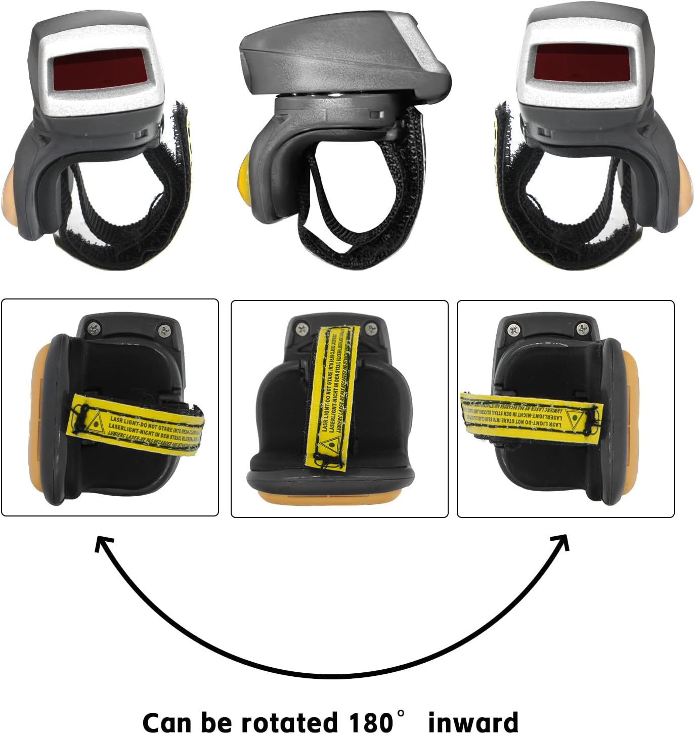 RS419 Ring Scanner for Symbol Zebra WT41N0 WT4090, RS419-HP2000FSR Wearable Ring Barcode Scanner Reader,1D Laser,Cable to ARM Mounted Unit