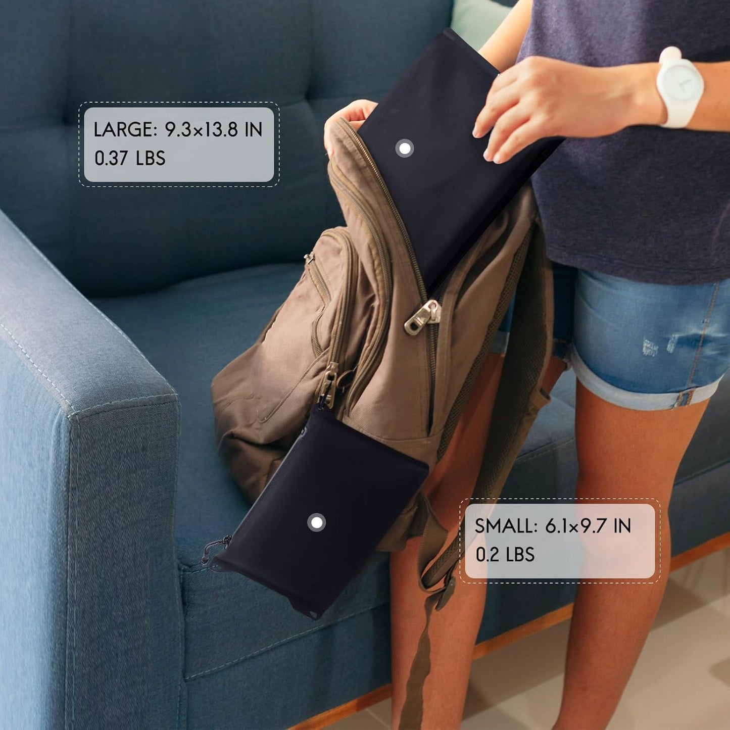 Haimont Waterproof Pouch, Small Waterproof Dry Bag with Upgrade Zipper for Travel Boating Kayaking Hiking Document Organizer