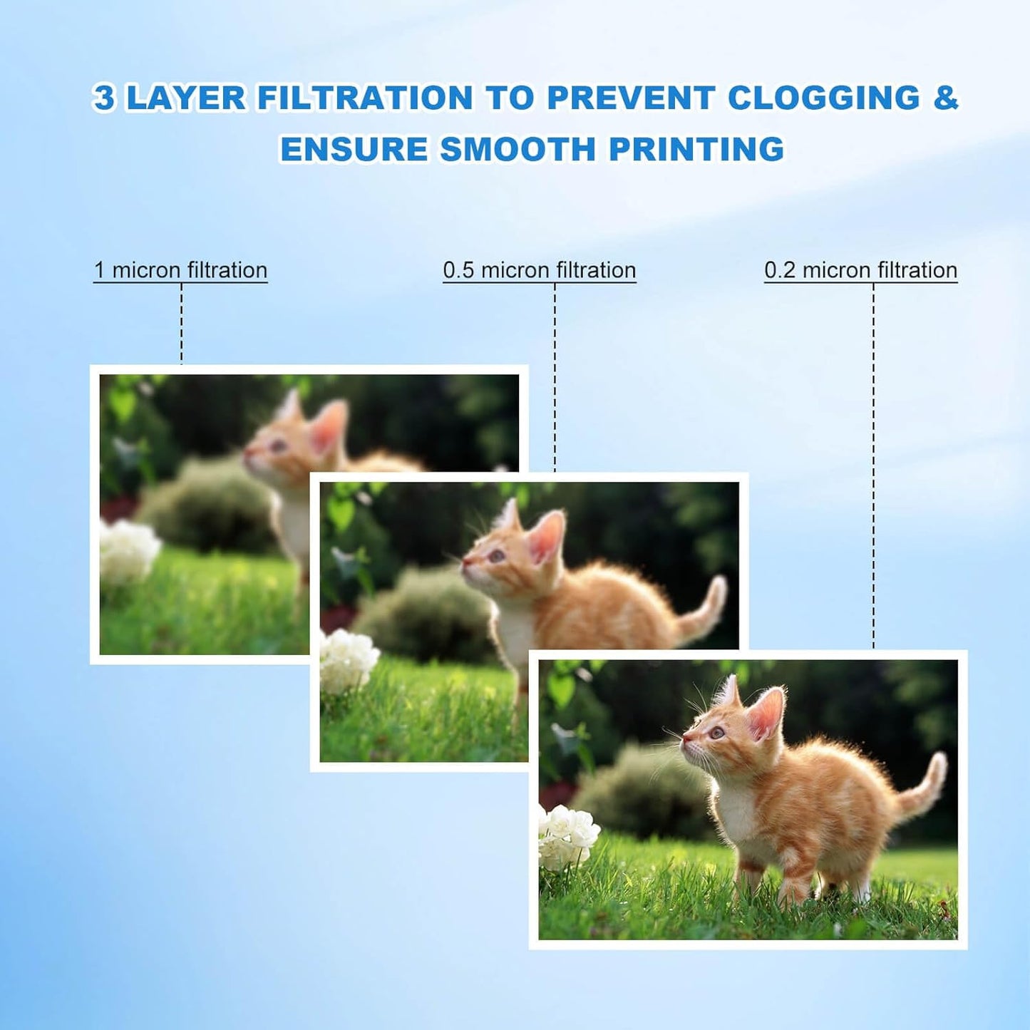 552 Black Ink Bottles Compatible 552 Ink Refill Bottles Work for ET-8500 ET-8550 Printers (Pigment Black, 2 Pack)