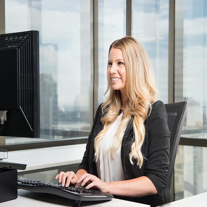 Desk Chair No Wheels, Arm Chair with Ergonomic Lumbar Support and Thickened Seats Cushion, Waiting Room Chairs for Office School Church Guest Reception, 8 Pack Black